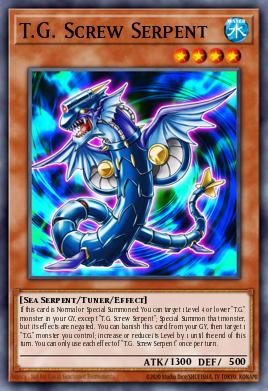 T.G. Screw Serpent Yu-Gi-Oh card