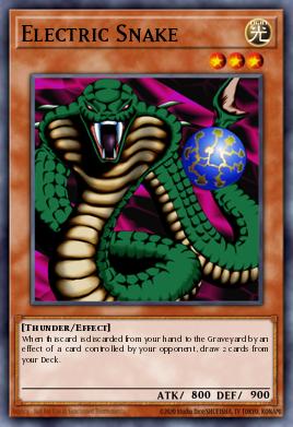Electric Snake Yu-Gi-Oh card