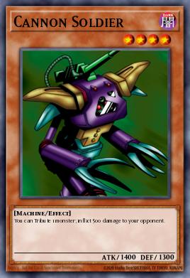 Cannon Soldier Yu-Gi-Oh card