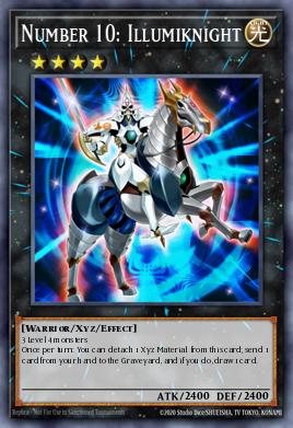 Number 10: Illumiknight Yu-Gi-Oh card