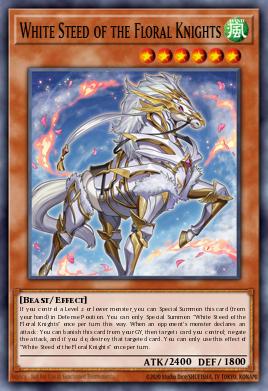 White Steed of the Floral Knights Yu-Gi-Oh card