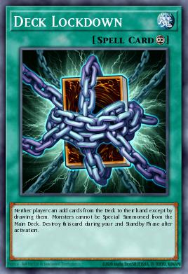 Deck Lockdown Yu-Gi-Oh card