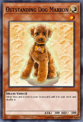Outstanding Dog Marron Yu-Gi-Oh card