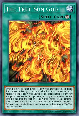 The True Sun God Yu-Gi-Oh card
