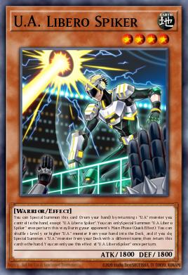 U.A. Libero Spiker Yu-Gi-Oh card