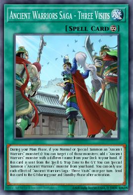 Ancient Warriors Saga - Three Visits Yu-Gi-Oh card