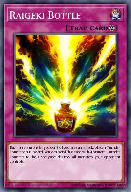 Raigeki Bottle Yu-Gi-Oh card