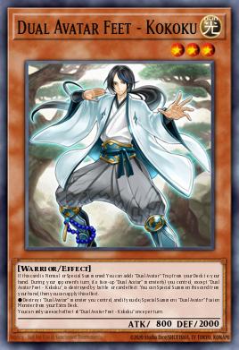 Dual Avatar Feet - Kokoku Yu-Gi-Oh card