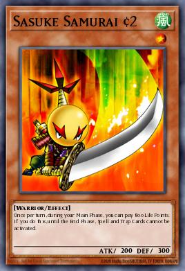 Sasuke Samurai #2 Yu-Gi-Oh card