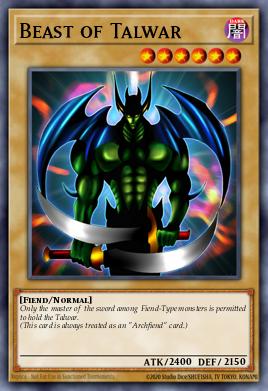 Beast of Talwar Yu-Gi-Oh card