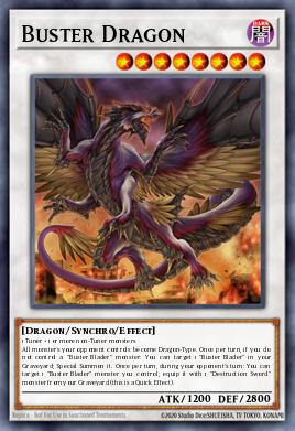 Buster Dragon Yu-Gi-Oh card