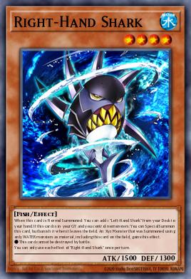 Right-Hand Shark Yu-Gi-Oh card