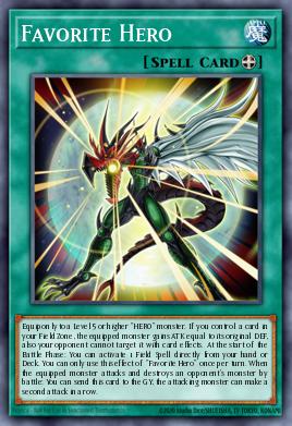 Favorite Hero Yu-Gi-Oh card