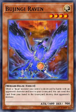 Bujingi Raven Yu-Gi-Oh card