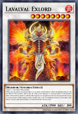 Lavalval Exlord Yu-Gi-Oh card