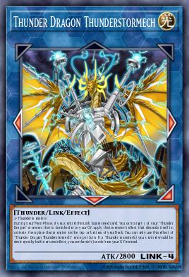 Thunder Dragon Thunderstormech Yu-Gi-Oh card