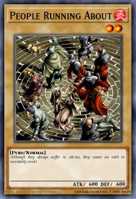 People Running About Yu-Gi-Oh card