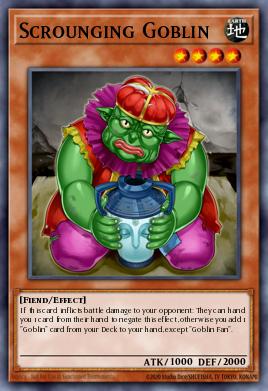 Scrounging Goblin Yu-Gi-Oh card
