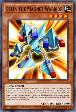 Delta The Magnet Warrior Yu-Gi-Oh card