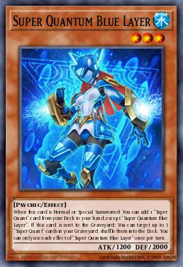 Super Quantum Blue Layer Yu-Gi-Oh card