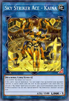 Sky Striker Ace - Kaina Yu-Gi-Oh card