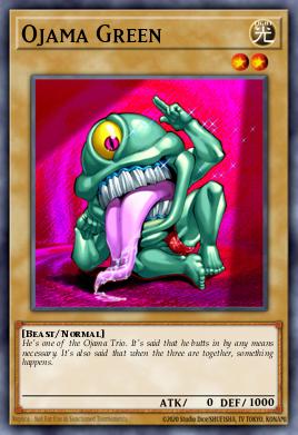 Ojama Green Yu-Gi-Oh card
