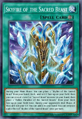 Skyfire of the Sacred Beast Yu-Gi-Oh card