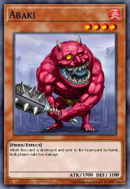 Abaki Yu-Gi-Oh card