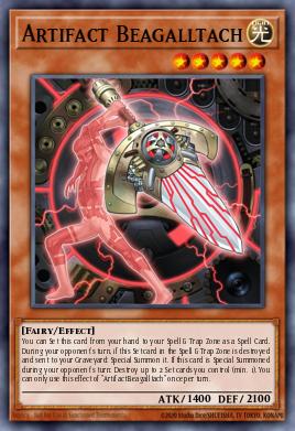 Artifact Beagalltach Yu-Gi-Oh card