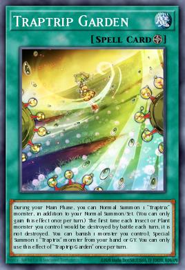 Traptrip Garden Yu-Gi-Oh card