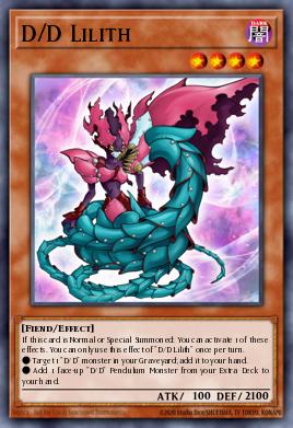 D/D Lilith Yu-Gi-Oh card