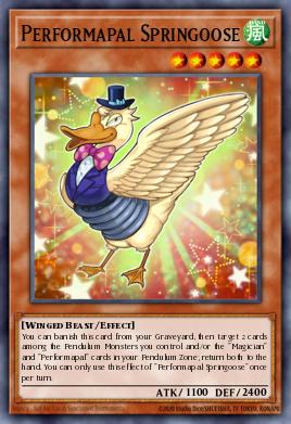 Performapal Springoose Yu-Gi-Oh card