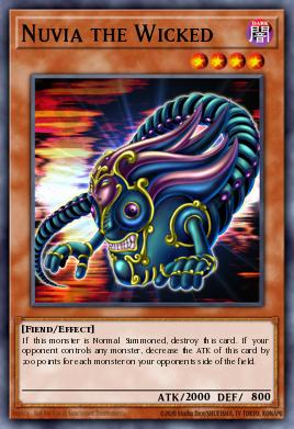 Nuvia the Wicked Yu-Gi-Oh card
