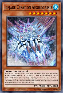 Icejade Creation Aegirocassis Yu-Gi-Oh card
