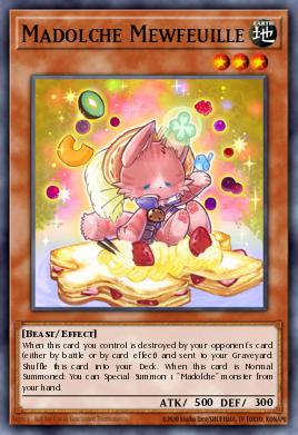 Madolche Mewfeuille Yu-Gi-Oh card