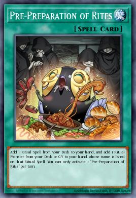 Pre-Preparation of Rites Yu-Gi-Oh card