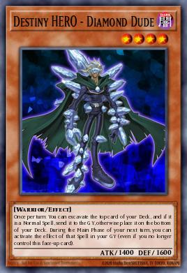 Destiny HERO - Diamond Dude Yu-Gi-Oh card