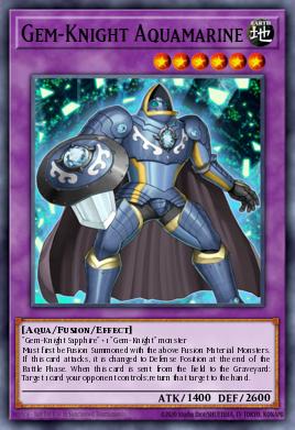 Gem-Knight Aquamarine Yu-Gi-Oh card
