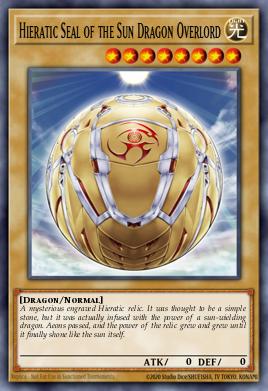 Hieratic Seal of the Sun Dragon Overlord Yu-Gi-Oh card