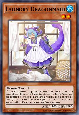 Laundry Dragonmaid Yu-Gi-Oh card