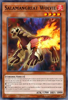Salamangreat Wolvie Yu-Gi-Oh card