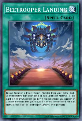 Beetrooper Landing Yu-Gi-Oh card