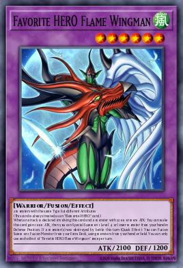 Favorite HERO Flame Wingman Yu-Gi-Oh card