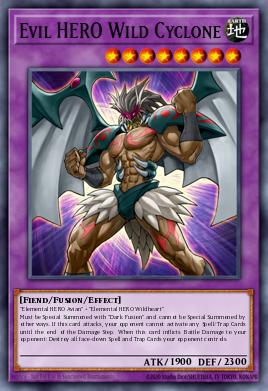 Evil HERO Wild Cyclone Yu-Gi-Oh card