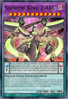 Supreme King Z-ARC Yu-Gi-Oh card