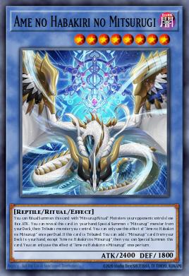 Ame no Habakiri no Mitsurugi Yu-Gi-Oh card