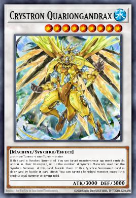 Crystron Quariongandrax Yu-Gi-Oh card