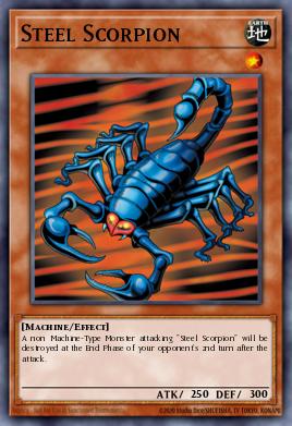 Steel Scorpion Yu-Gi-Oh card
