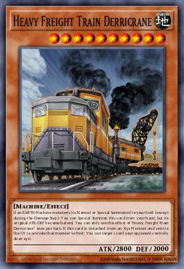 Heavy Freight Train Derricrane Yu-Gi-Oh card