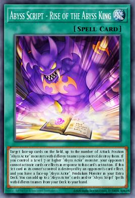 Abyss Script - Rise of the Abyss King Yu-Gi-Oh card